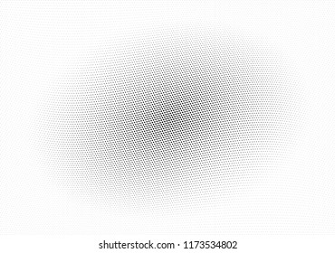 Abstract halftone wave dotted background. Halftone twisted grunge pattern, dot, circle.  Vector modern optical halftone pop art texture for poster, business card, cover, label mock-up, sticker layout