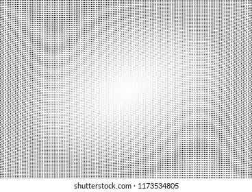 Abstract halftone wave dotted background. Halftone twisted grunge pattern, dot, circle.  Vector modern optical halftone pop art texture for poster, business card, cover, label mock-up, sticker layout