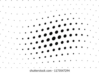 Abstract halftone wave dotted background. Halftone twisted grunge pattern, dot, circle.  Vector modern optical halftone pop art texture for poster, business card, cover, label mock-up, sticker layout