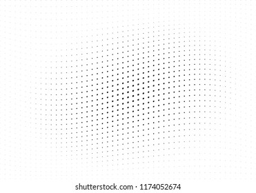 Abstract halftone wave dotted background. Halftone twisted grunge pattern, dot, circle.  Vector modern optical halftone pop art texture for poster, business card, cover, label mock-up, sticker layout