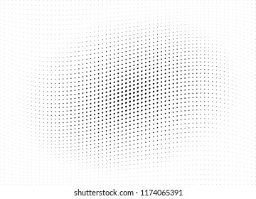 Abstract halftone wave dotted background. Halftone twisted grunge pattern, dot, circle.  Vector modern optical halftone pop art texture for poster, business card, cover, label mock-up, sticker layout