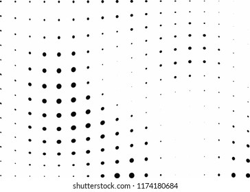 Abstract halftone wave dotted background. Halftone twisted grunge pattern, dot, circle.  Vector modern optical halftone pop art texture for poster, business card, cover, label mock-up, sticker layout