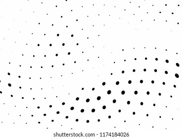 Abstract halftone wave dotted background. Halftone twisted grunge pattern, dot, circle.  Vector modern optical halftone pop art texture for poster, business card, cover, label mock-up, sticker layout