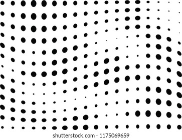 Abstract halftone wave dotted background. Halftone twisted grunge pattern, dot, circle.  Vector modern optical halftone pop art texture for poster, business card, cover, label mock-up, sticker layout
