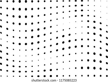 Abstract halftone wave dotted background. Halftone twisted grunge pattern, dot, circle.  Vector modern optical halftone pop art texture for poster, business card, cover, label mock-up, sticker layout