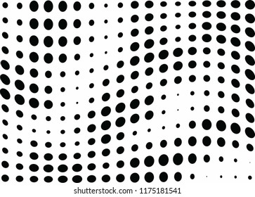 Abstract halftone wave dotted background. Halftone twisted grunge pattern, dot, circle.  Vector modern optical halftone pop art texture for poster, business card, cover, label mock-up, sticker layout