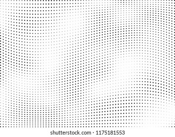 Abstract halftone wave dotted background. Halftone twisted grunge pattern, dot, circle.  Vector modern optical halftone pop art texture for poster, business card, cover, label mock-up, sticker layout