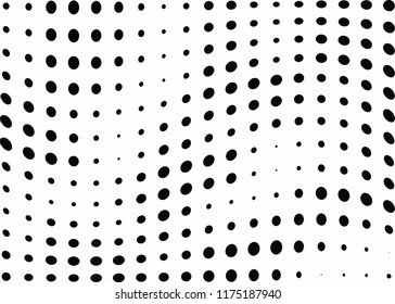 Abstract halftone wave dotted background. Halftone twisted grunge pattern, dot, circle.  Vector modern optical halftone pop art texture for poster, business card, cover, label mock-up, sticker layout