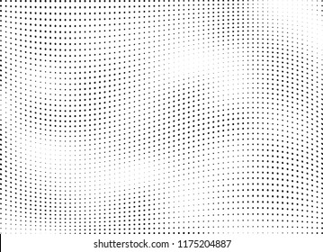 Abstract halftone wave dotted background. Halftone twisted grunge pattern, dot, circle.  Vector modern optical halftone pop art texture for poster, business card, cover, label mock-up, sticker layout