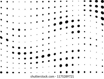 Abstract halftone wave dotted background. Halftone twisted grunge pattern, dot, circle.  Vector modern optical halftone pop art texture for poster, business card, cover, label mock-up, sticker layout