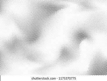 Abstract halftone wave dotted background. Halftone twisted grunge pattern, dot, circle.  Vector modern optical halftone pop art texture for poster, business card, cover, label mock-up, sticker layout