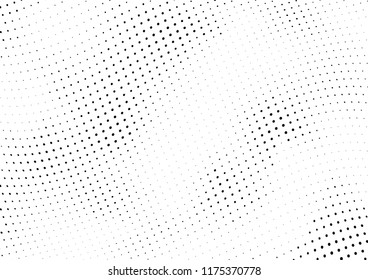 Abstract halftone wave dotted background. Halftone twisted grunge pattern, dot, circle.  Vector modern optical halftone pop art texture for poster, business card, cover, label mock-up, sticker layout