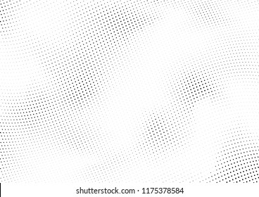 Abstract halftone wave dotted background. Halftone twisted grunge pattern, dot, circle.  Vector modern optical halftone pop art texture for poster, business card, cover, label mock-up, sticker layout