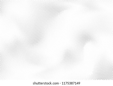 Abstract halftone wave dotted background. Halftone twisted grunge pattern, dot, circle.  Vector modern optical halftone pop art texture for poster, business card, cover, label mock-up, sticker layout