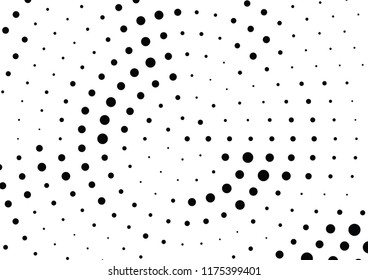 Abstract halftone wave dotted background. Halftone twisted grunge pattern, dot, circle.  Vector modern optical halftone pop art texture for poster, business card, cover, label mock-up, sticker layout