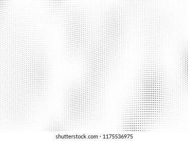 Abstract halftone wave dotted background. Halftone twisted grunge pattern, dot, circle.  Vector modern optical halftone pop art texture for poster, business card, cover, label mock-up, sticker layout