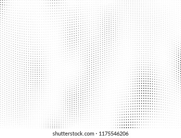 Abstract halftone wave dotted background. Halftone twisted grunge pattern, dot, circle.  Vector modern optical halftone pop art texture for poster, business card, cover, label mock-up, sticker layout