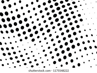 Abstract halftone wave dotted background. Halftone twisted grunge pattern, dot, circle.  Vector modern optical halftone pop art texture for poster, business card, cover, label mock-up, sticker layout
