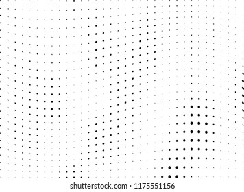 Abstract halftone wave dotted background. Halftone twisted grunge pattern, dot, circle.  Vector modern optical halftone pop art texture for poster, business card, cover, label mock-up, sticker layout