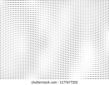 Abstract halftone wave dotted background. Halftone twisted grunge pattern, dot, circle.  Vector modern optical halftone pop art texture for poster, business card, cover, label mock-up, sticker layout