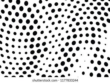 Abstract halftone wave dotted background. Halftone twisted grunge pattern, dot, circle.  Vector modern optical halftone pop art texture for poster, business card, cover, label mock-up, sticker layout