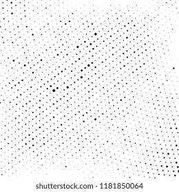 Abstract halftone wave dotted background. Futuristic twisted grunge pattern. Vector pop art texture for posters, business cards, cover, labels mock-up, stickers layout