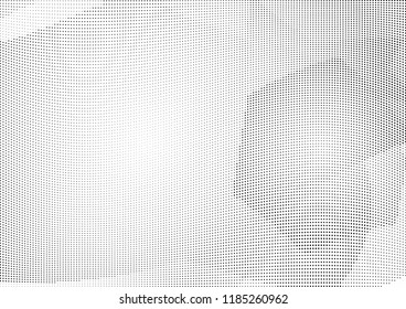 Abstract halftone wave dotted background. Halftone twisted grunge pattern, dot, circle.  Vector modern optical halftone pop art texture for poster, business card, cover, label mock-up, sticker layout