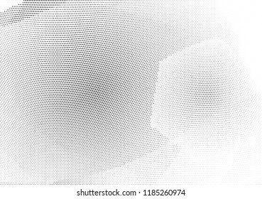 Abstract halftone wave dotted background. Halftone twisted grunge pattern, dot, circle.  Vector modern optical halftone pop art texture for poster, business card, cover, label mock-up, sticker layout