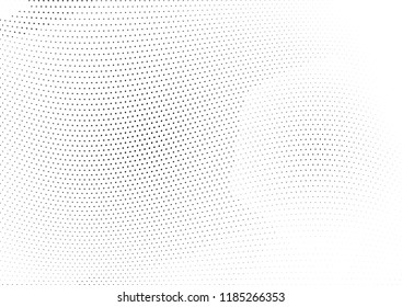 Abstract halftone wave dotted background. Halftone twisted grunge pattern, dot, circle.  Vector modern optical halftone pop art texture for poster, business card, cover, label mock-up, sticker layout
