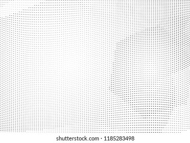 Abstract halftone wave dotted background. Halftone twisted grunge pattern, dot, circle.  Vector modern optical halftone pop art texture for poster, business card, cover, label mock-up, sticker layout
