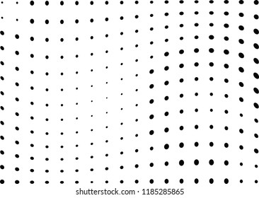Abstract halftone wave dotted background. Halftone twisted grunge pattern, dot, circle.  Vector modern optical halftone pop art texture for poster, business card, cover, label mock-up, sticker layout