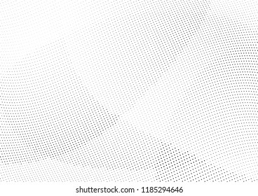 Abstract halftone wave dotted background. Halftone twisted grunge pattern, dot, circle.  Vector modern optical halftone pop art texture for poster, business card, cover, label mock-up, sticker layout