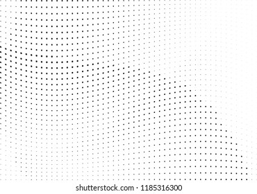 Abstract halftone wave dotted background. Halftone twisted grunge pattern, dot, circle.  Vector modern optical halftone pop art texture for poster, business card, cover, label mock-up, sticker layout
