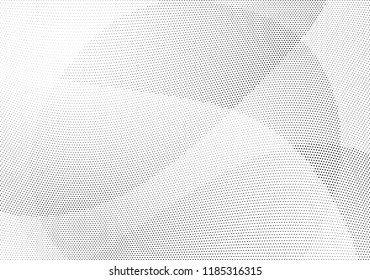 Abstract halftone wave dotted background. Halftone twisted grunge pattern, dot, circle.  Vector modern optical halftone pop art texture for poster, business card, cover, label mock-up, sticker layout