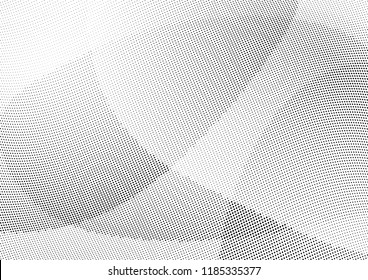 Abstract halftone wave dotted background. Halftone twisted grunge pattern, dot, circle.  Vector modern optical halftone pop art texture for poster, business card, cover, label mock-up, sticker layout