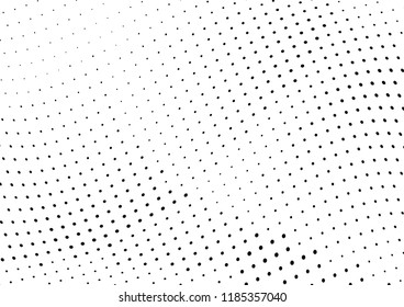 Abstract halftone wave dotted background. Halftone twisted grunge pattern, dot, circle.  Vector modern optical halftone pop art texture for poster, business card, cover, label mock-up, sticker layout