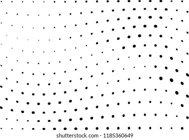 Abstract halftone wave dotted background. Halftone twisted grunge pattern, dot, circle.  Vector modern optical halftone pop art texture for poster, business card, cover, label mock-up, sticker layout