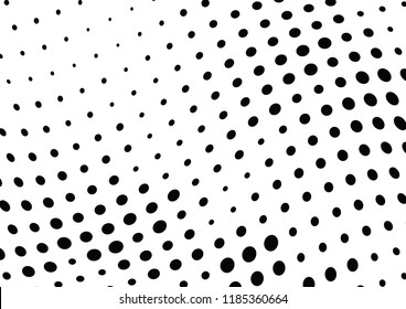 Abstract halftone wave dotted background. Halftone twisted grunge pattern, dot, circle.  Vector modern optical halftone pop art texture for poster, business card, cover, label mock-up, sticker layout