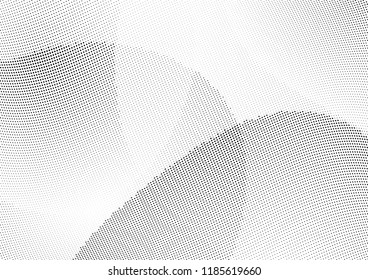Abstract halftone wave dotted background. Halftone twisted grunge pattern, dot, circle.  Vector modern optical halftone pop art texture for poster, business card, cover, label mock-up, sticker layout