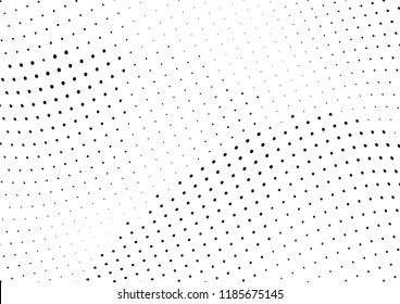 Abstract halftone wave dotted background. Halftone twisted grunge pattern, dot, circle.  Vector modern optical halftone pop art texture for poster, business card, cover, label mock-up, sticker layout