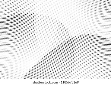 Abstract halftone wave dotted background. Halftone twisted grunge pattern, dot, circle.  Vector modern optical halftone pop art texture for poster, business card, cover, label mock-up, sticker layout
