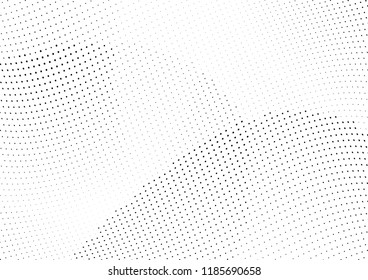 Abstract halftone wave dotted background. Halftone twisted grunge pattern, dot, circle.  Vector modern optical halftone pop art texture for poster, business card, cover, label mock-up, sticker layout