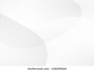 Abstract halftone wave dotted background. Halftone twisted grunge pattern, dot, circle.  Vector modern optical halftone pop art texture for poster, business card, cover, label mock-up, sticker layout