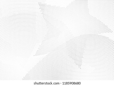 Abstract halftone wave dotted background. Halftone twisted grunge pattern, dot, circle.  Vector modern optical halftone pop art texture for poster, business card, cover, label mock-up, sticker layout