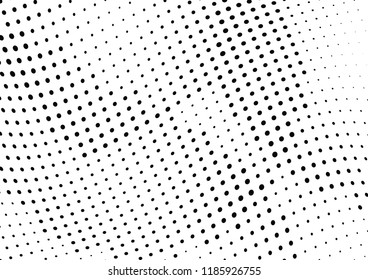 Abstract halftone wave dotted background. Halftone twisted grunge pattern, dot, circle.  Vector modern optical halftone pop art texture for poster, business card, cover, label mock-up, sticker layout