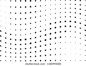 Abstract halftone wave dotted background. Halftone twisted grunge pattern, dot, circle.  Vector modern optical halftone pop art texture for poster, business card, cover, label mock-up, sticker layout