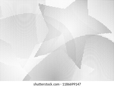 Abstract halftone wave dotted background. Halftone twisted grunge pattern, dot, circle.  Vector modern optical halftone pop art texture for poster, business card, cover, label mock-up, sticker layout