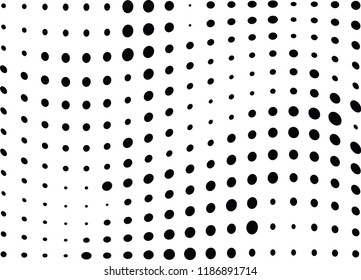 Abstract halftone wave dotted background. Halftone twisted grunge pattern, dot, circle.  Vector modern optical halftone pop art texture for poster, business card, cover, label mock-up, sticker layout