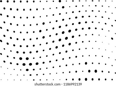 Abstract halftone wave dotted background. Halftone twisted grunge pattern, dot, circle.  Vector modern optical halftone pop art texture for poster, business card, cover, label mock-up, sticker layout