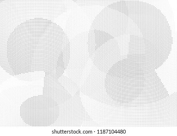 Abstract halftone wave dotted background. Halftone twisted grunge pattern, dot, circle.  Vector modern optical halftone pop art texture for poster, business card, cover, label mock-up, sticker layout